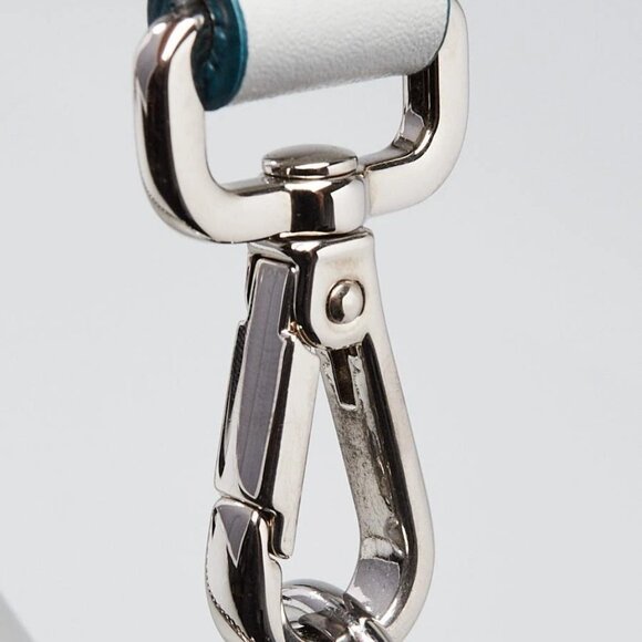 Fendi Light Blue Smooth Leather Kan I Medium Shoulder Bag 8BT283 - Picture 6 of 12